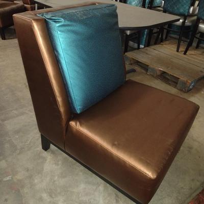 Pair of Commercial Quality Bronze Finish Chairs