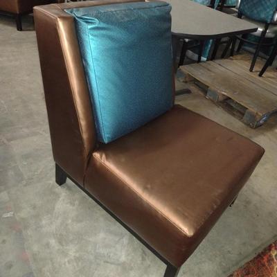 Pair of Commercial Quality Bronze Finish Chairs