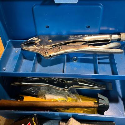 1787 Blue Tool Box with Stapler