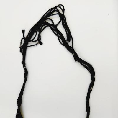 BEAUTIFUL HAND CRAFTED CROCHETED AUTHENTIC STONE NECKLACE STATEMENT PIECE
