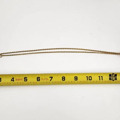 GOLD TONED WRAPPED CRYSTAL NECKLACE