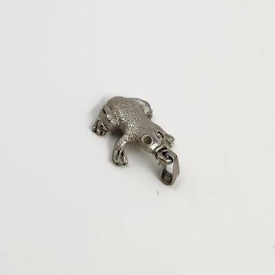 SMALL PEWTER FROG CHARM