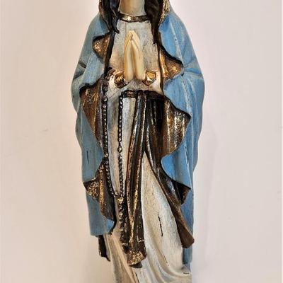 Lot #64  Large Decorative Virgin Mary Statue
