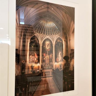 Lot #68  Framed Photographic Print - Interior, St. Patrick's Church, New Orleans