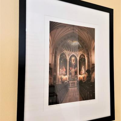 Lot #68  Framed Photographic Print - Interior, St. Patrick's Church, New Orleans