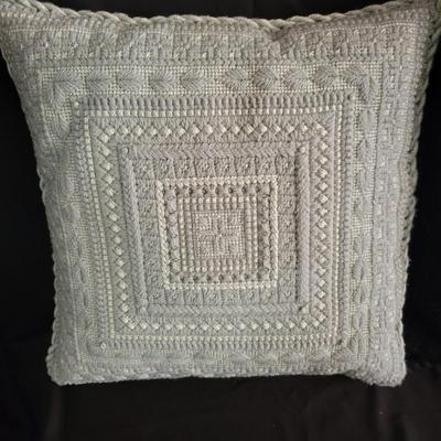 Five Fabric Needle Art Pillows (LR-DW)