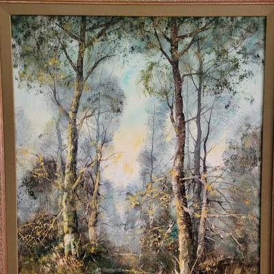 Original Framed Landscape Oil by H. Scheffel (LR-DW)