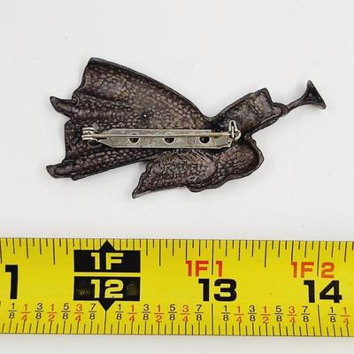BEAUTIFUL PEWTER ANGEL PIN