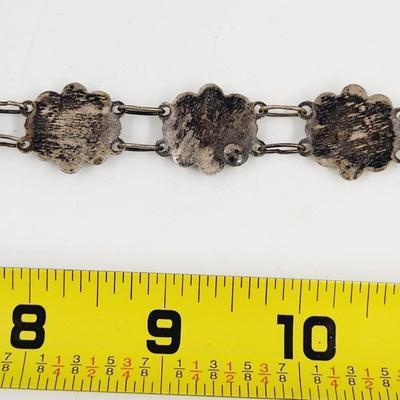 MEXICAN SILVER FLOWER BRACELET
