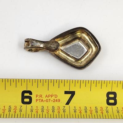 PREMIER DESIGN ANTIQUED GOLD & SILVER PLATED MAGNET NECKLACE PENDANT