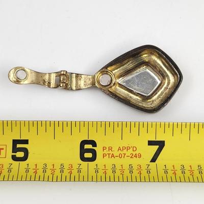 PREMIER DESIGN ANTIQUED GOLD & SILVER PLATED MAGNET NECKLACE PENDANT