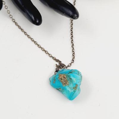 FANTASTIC SILVER & TURQUOISE NECKLACE