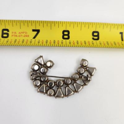VINTAGE SHINY RHINESTONE BROOCH