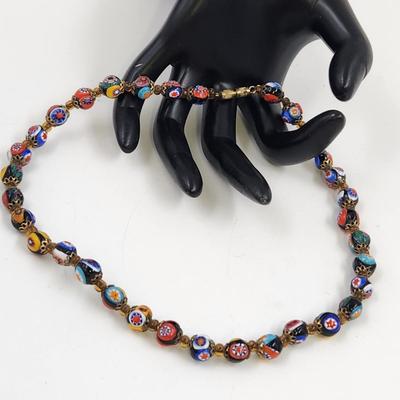 VINTAGE MURANO VENETIAN GLASS NECKLACE