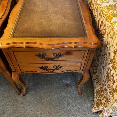 2 French Provincial End Tables 