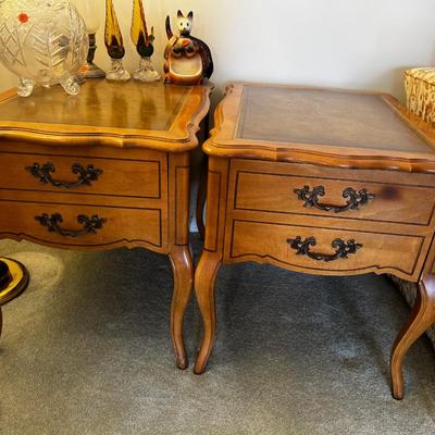 2 French Provincial End Tables 
