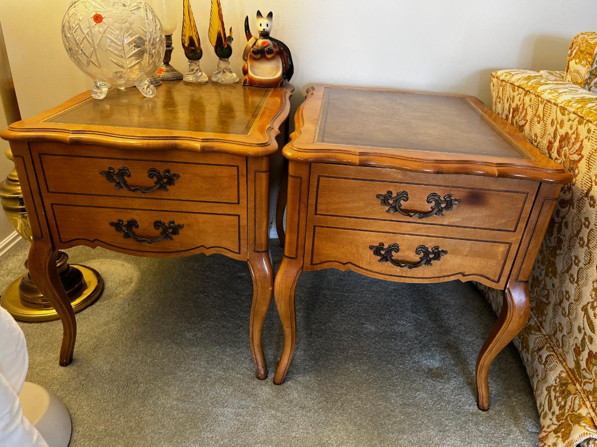 2 French Provincial End Tables