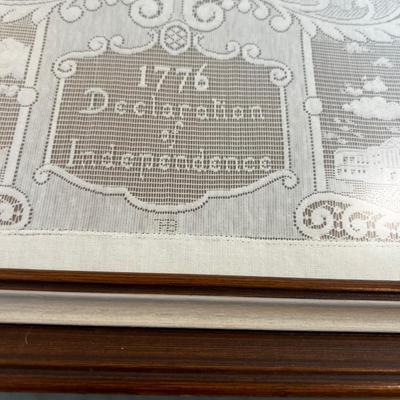 Declaration of Independence Cut out Lace Framed