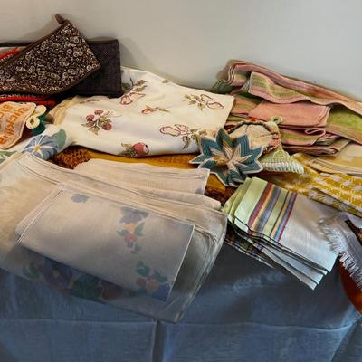 Various Colored Table Linens 