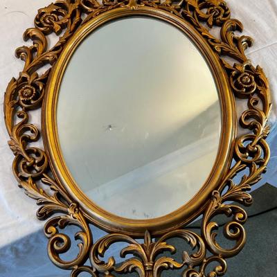 BURWOOD Gold Plastic Fancy Mirror