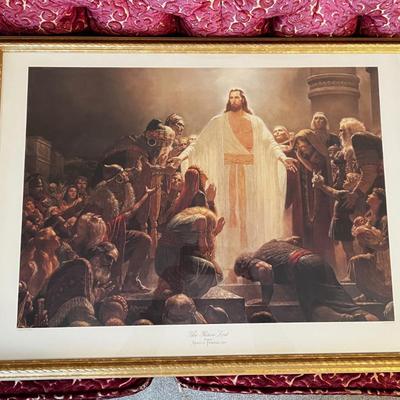 The Risen Lord by Arnold Friberg Print Framed 