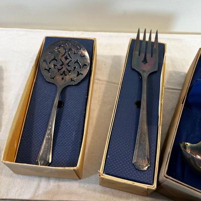Silver Plated Serving and Spoons