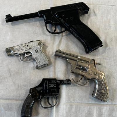 4 Vintage Cap Guns 