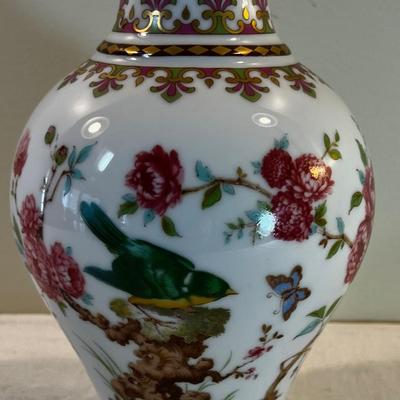 KAISER Fine Porcelain Vase Blossom, bird and butterfly 