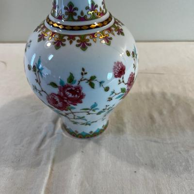 KAISER Fine Porcelain Vase Blossom, bird and butterfly 