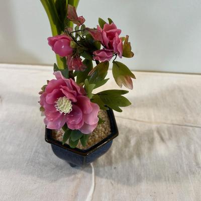 Ceramic Carnations and a Jade Tree