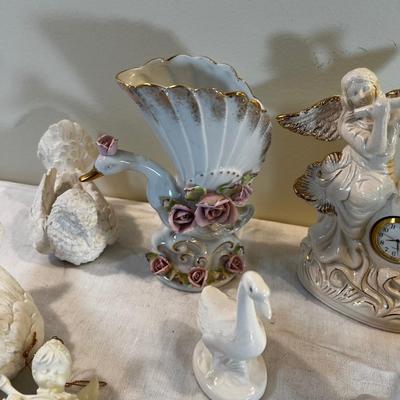 White Ceramic Geese, Angles, Doves - things with wings