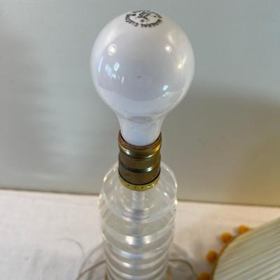 Lucite Lamp Cool Pom Pom Shade
