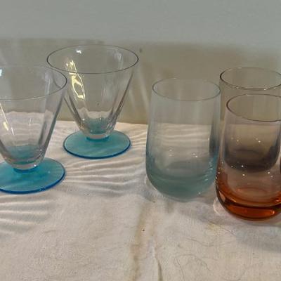 Colored Stemware and glasses (9)