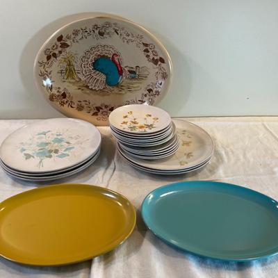 Melamine Dishes Plus Turkey Platter 