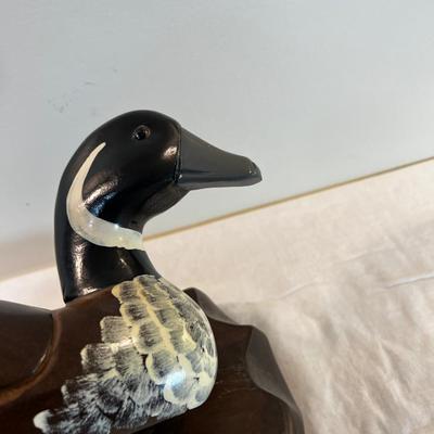 Carved Wood Duck  Pretty!
