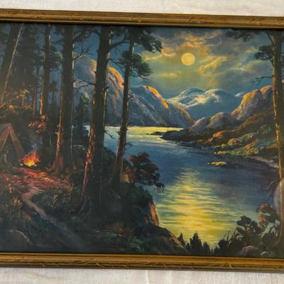 Vintage Tent Camping by the River