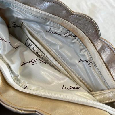 4 Vintage Purses; Cream Brown Black and Blue 