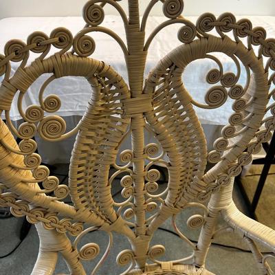 White Wicker Chair sooo 70's 