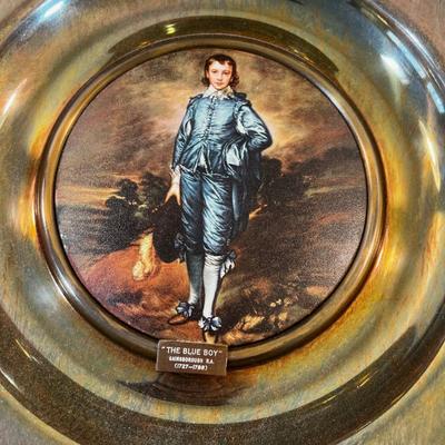 Large Blue Boy and Red Boy Plaques 