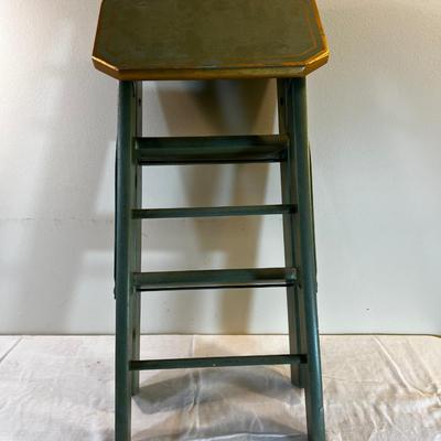 Toll Painted Green Step Stool 