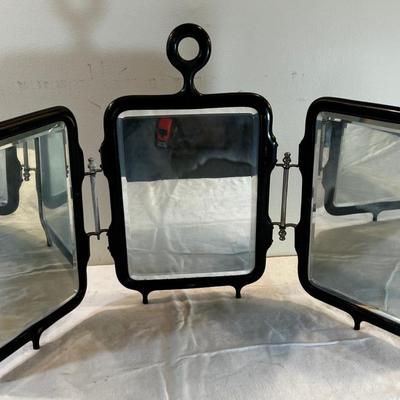 Antique Tri Fold Mirror