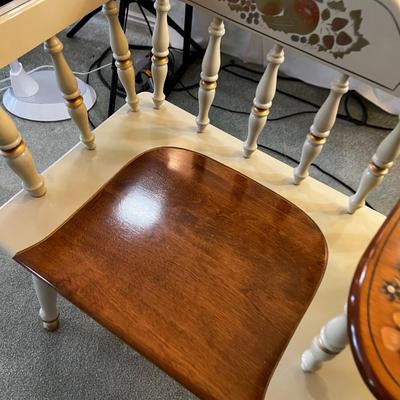 Maple White Painted Telephone Bench 