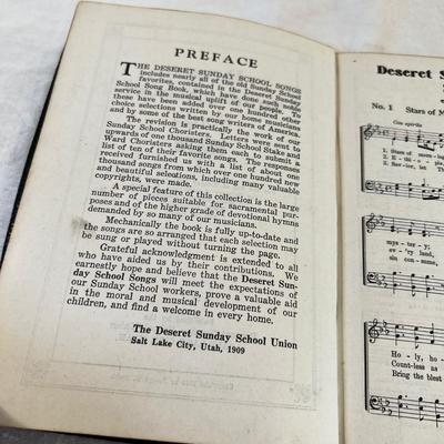 Desert Sunday School Songs Leather 1909 