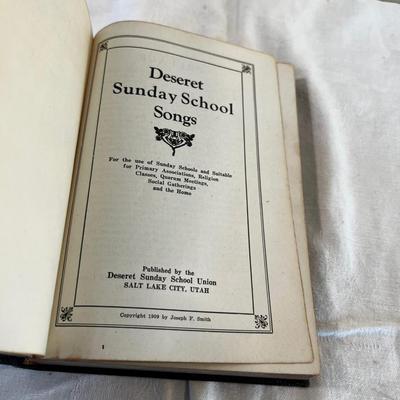 Desert Sunday School Songs Leather 1909 