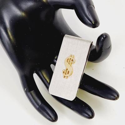 STAINLESS STEEL DOLLAR SIGN MONEY CLIP