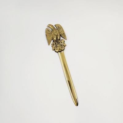 VINTAGE SOLID BRASS EAGLE LETTER OPENER