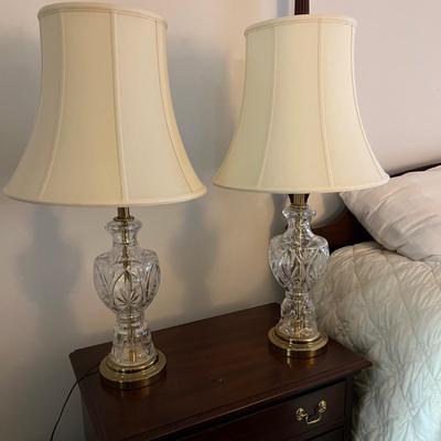 Matching Glass Table Lamps (M-MK)