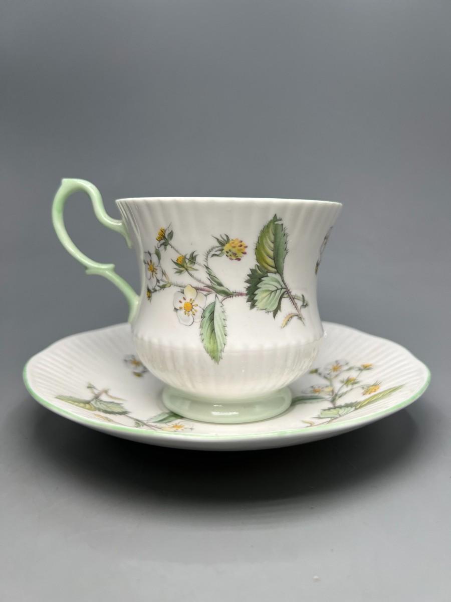 Vintage Queen's Staffordshire Fine Bone China England Floral Motif