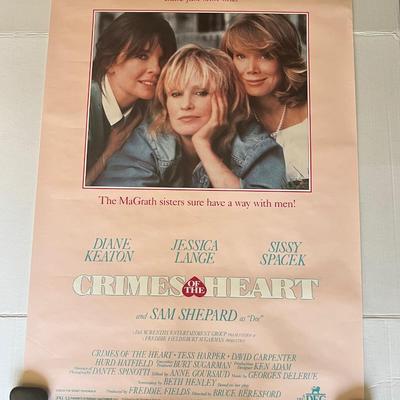 LOT 27: Crimes of the Heart Movie Poster - 1986 - 40