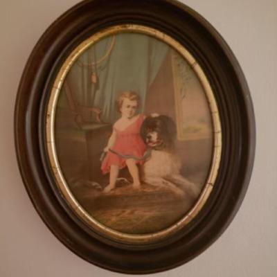 Vintage framed print "Confidence"